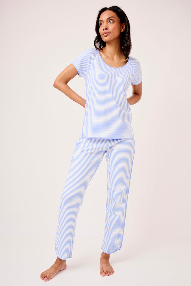 LAKE | Women | Pima Cotton Pajamas | Hydrangea Pima Short-Long Set