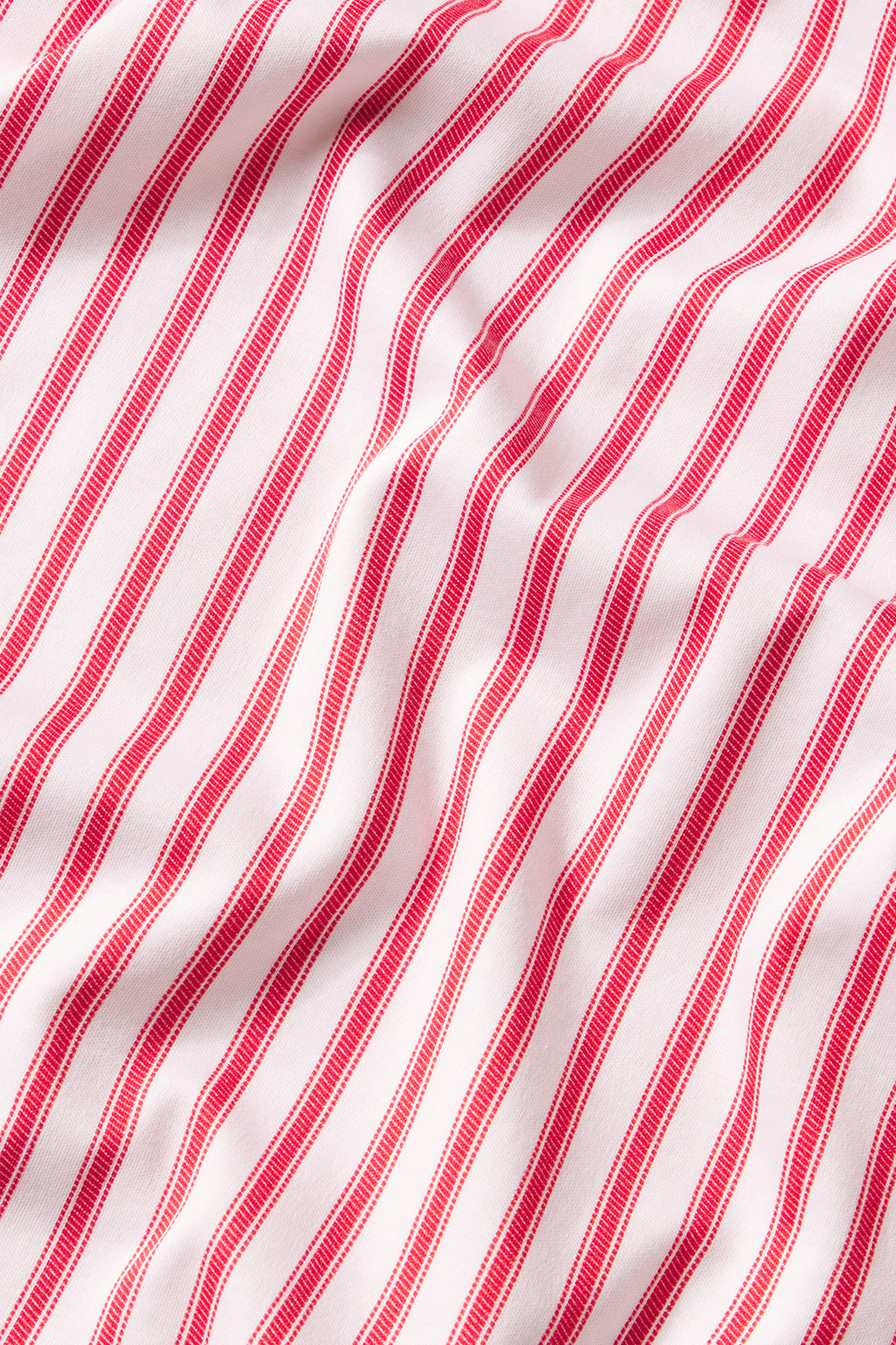 Pima Crew Wide Leg Pajama Set in Classic Red Ticking Stripe - Main Image 4