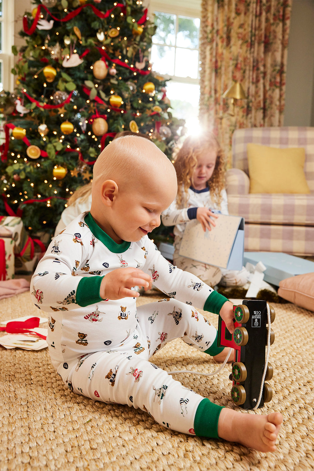 Baby Long-Long Set in Cozy Woodland - Main Image 1