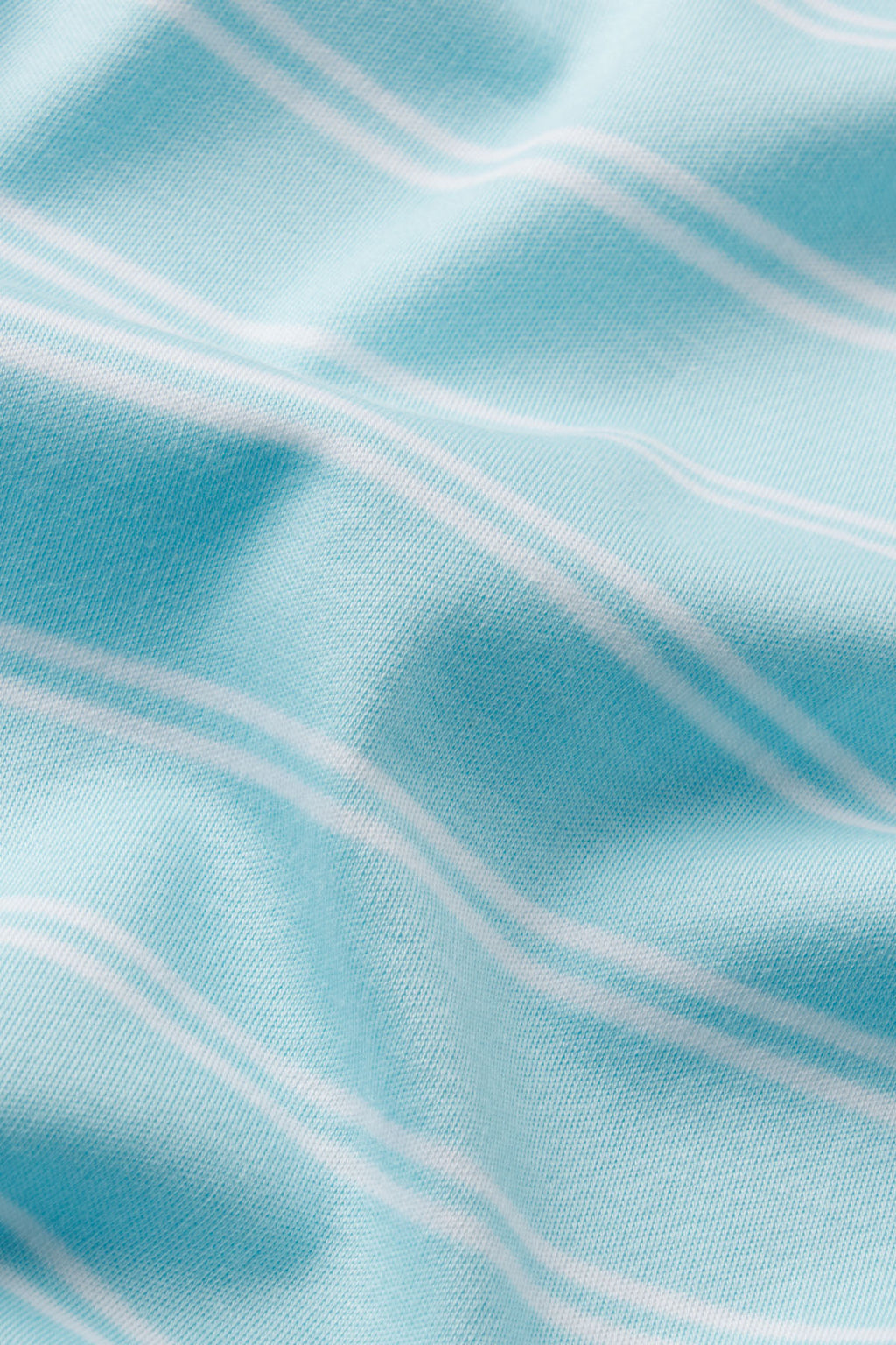 Pima Ruffle Nightgown in Salt Spray Tidal Stripe - Main Image 4