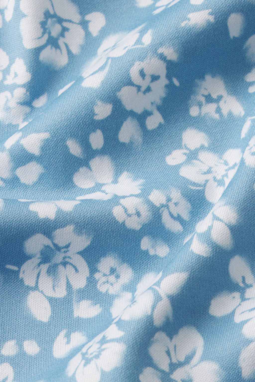 Pima Maternity Nightgown in Serene Blue Anemones - Main Image 4