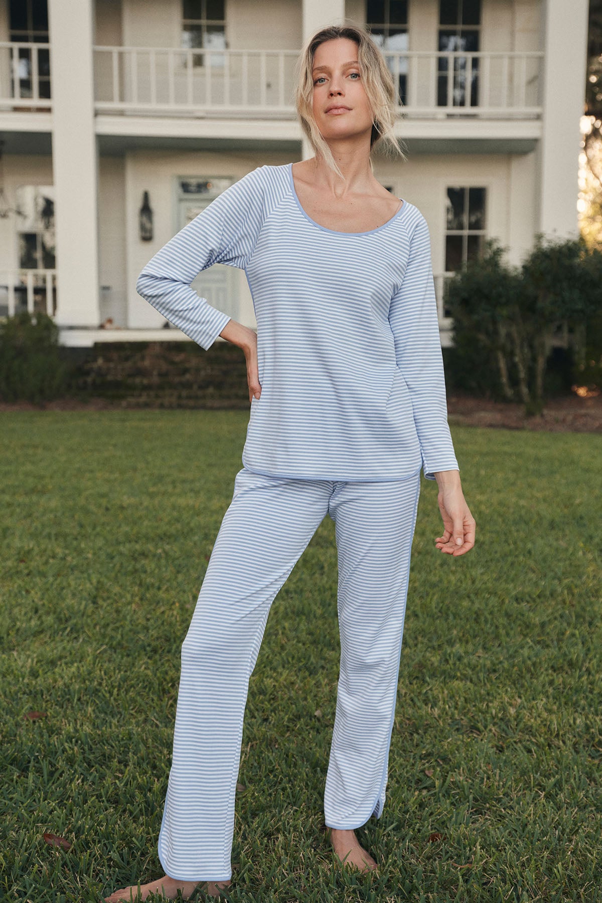 Pima Cotton Pajama Pants Set for Women | LAKE