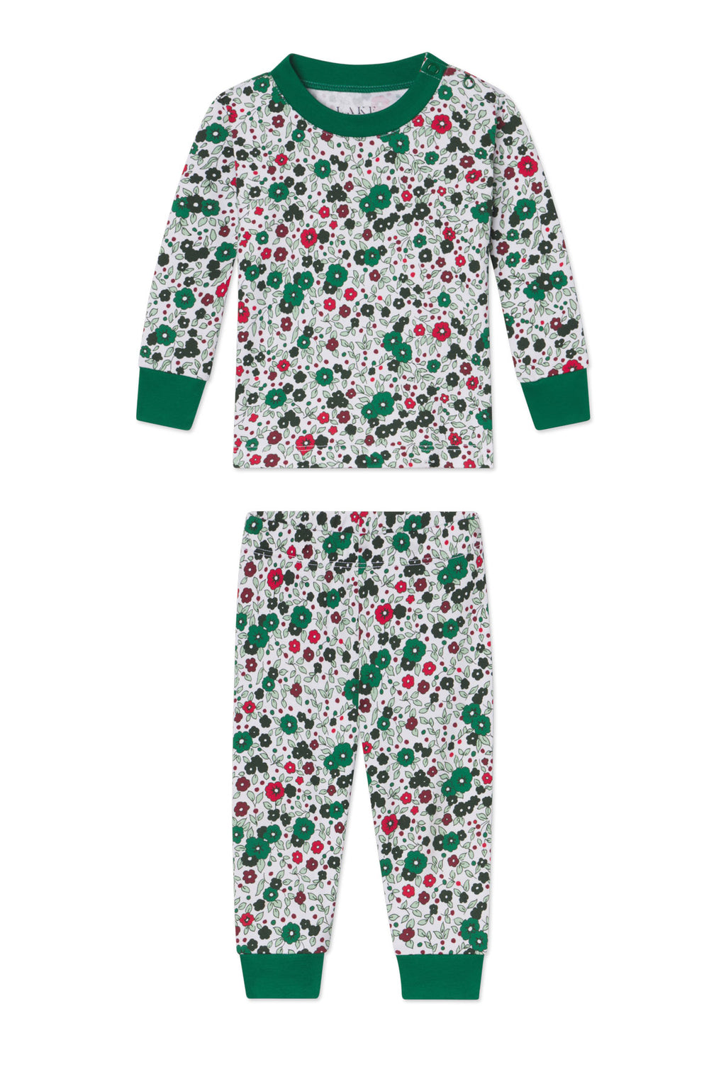 Baby Long-Long Set in Classic Green Vivian Floral - Featured Image 3