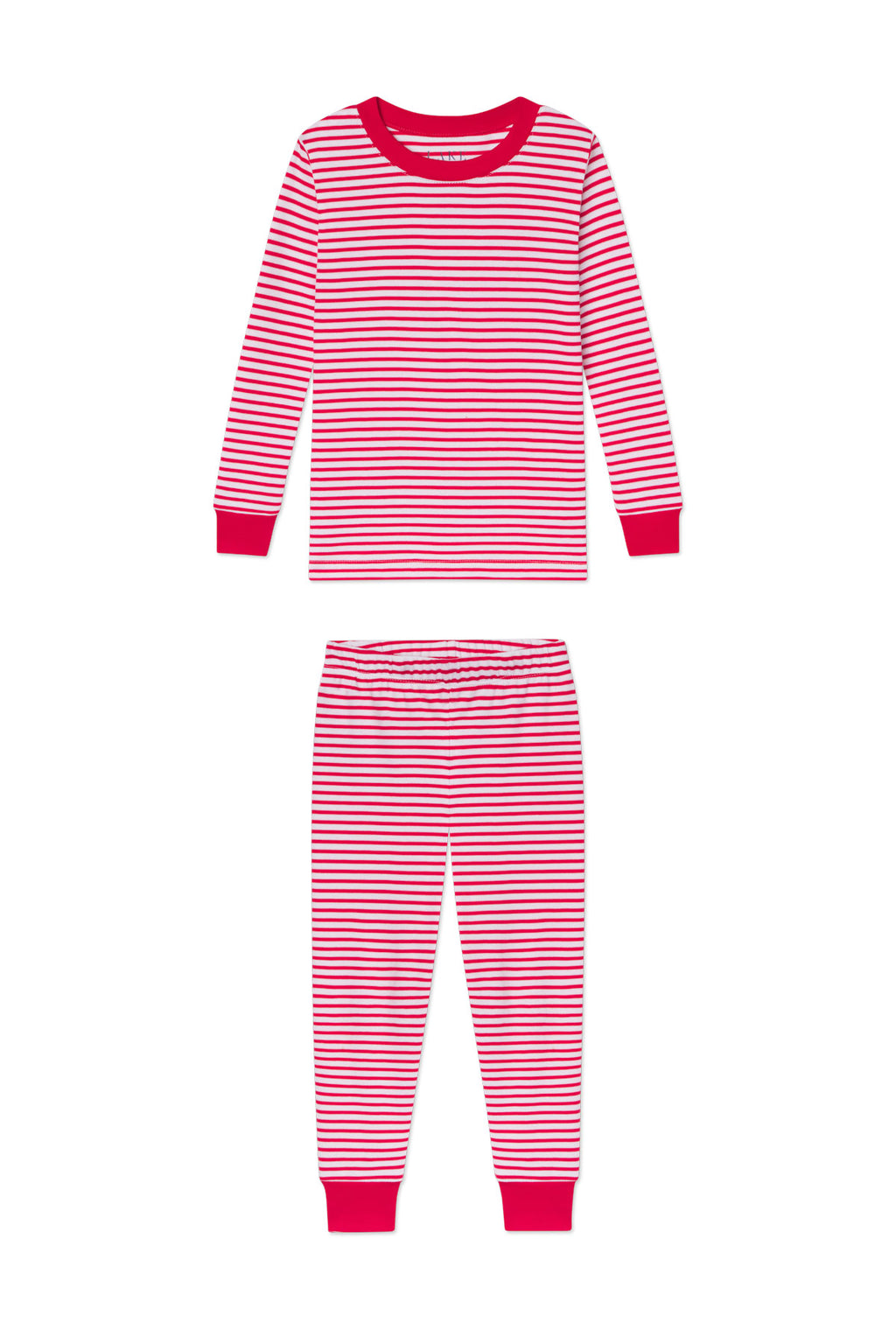 Kids Long-Long Set in Classic Red Voyager Stripe - Featured Image 3