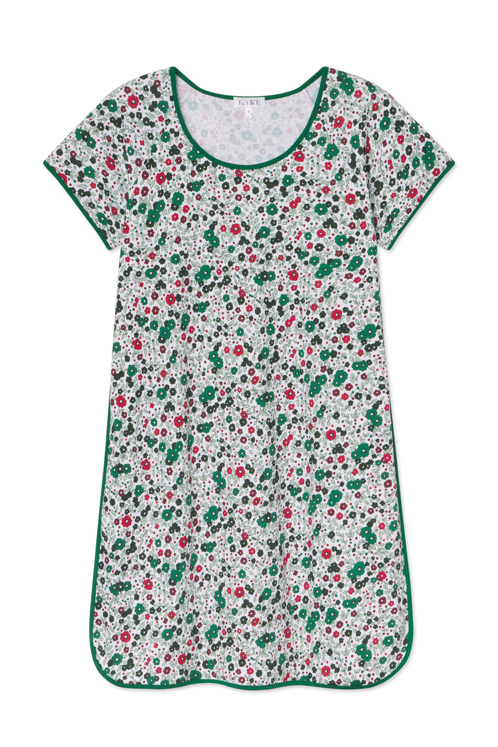 Pima Nightgown in Classic Green Vivian Floral - Featured Image 4