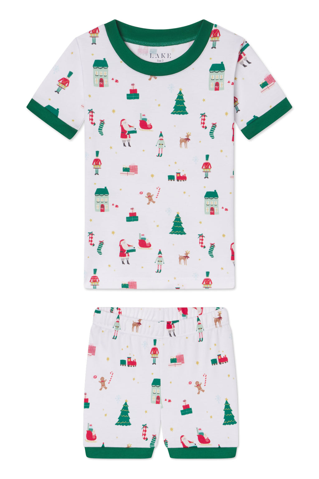 Kids Shorts Set in Holly Jolly - Featured Image 3