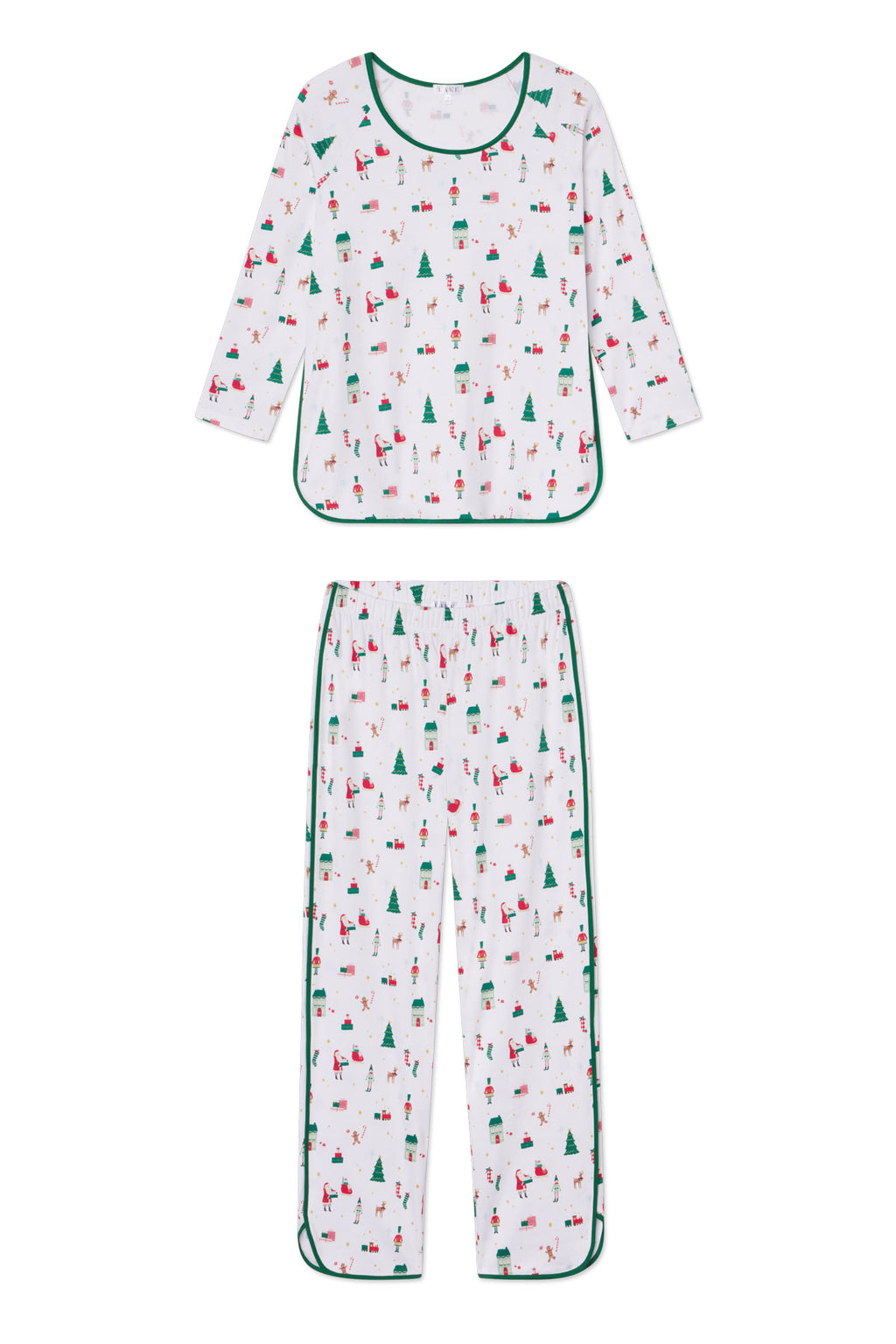 Pima Long-Long Set in Holly Jolly - Featured Image 4