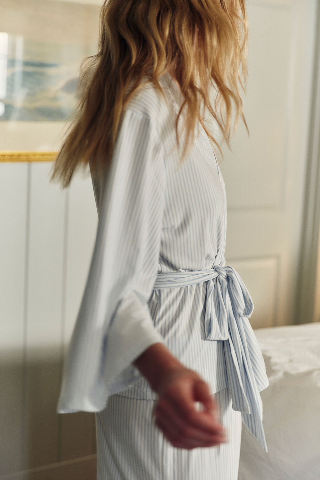 DreamModal® Kimono Pajama Set in Fog - Main Image 3