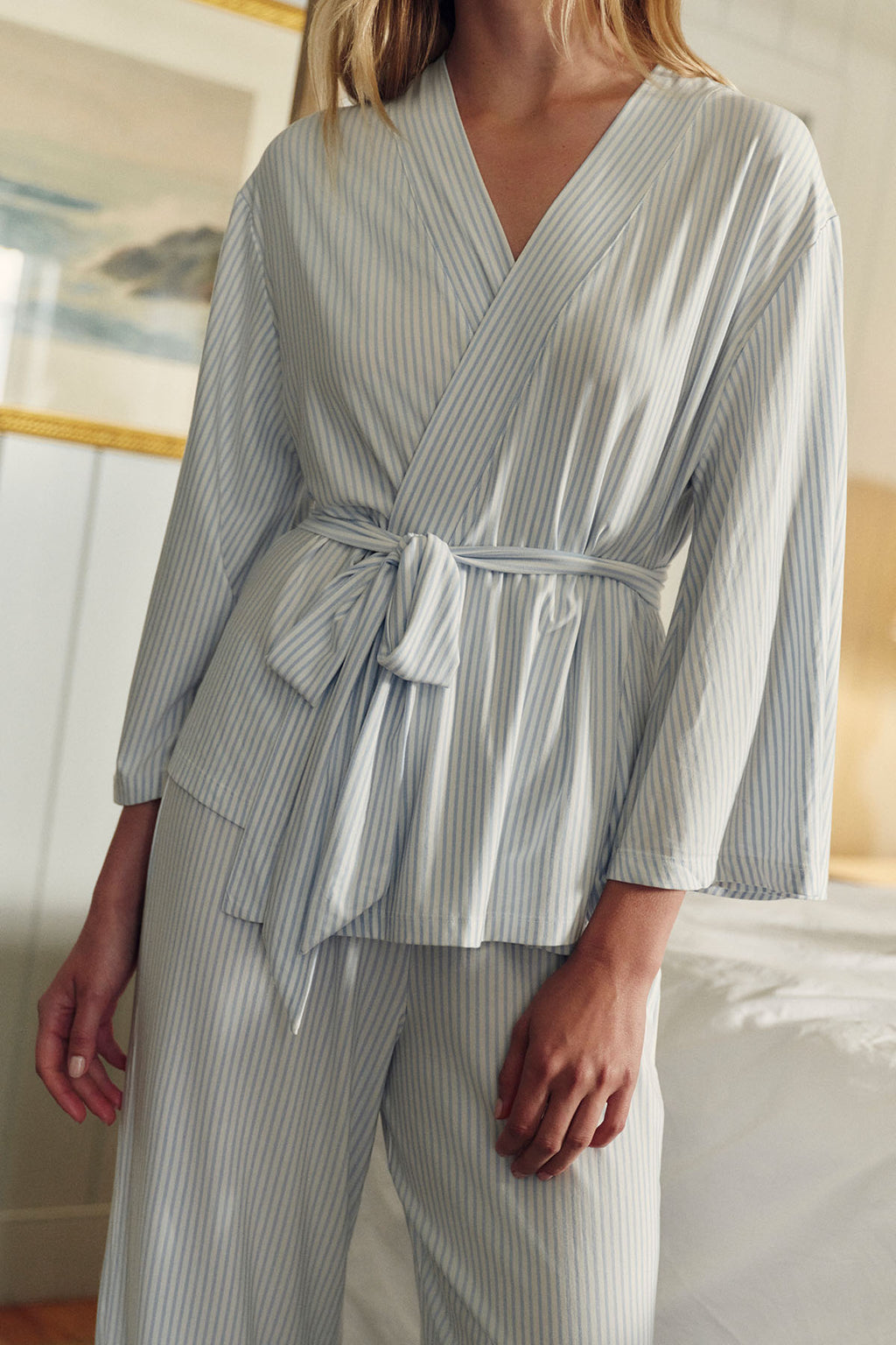 DreamModal® Kimono Pajama Set in Fog - Main Image 2