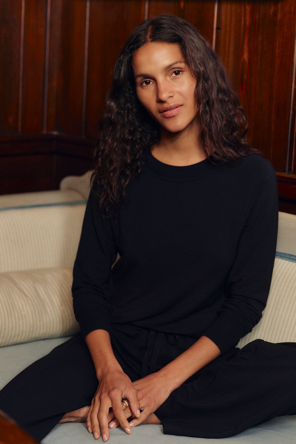 Relax Pants Set in Black - Main Image 1