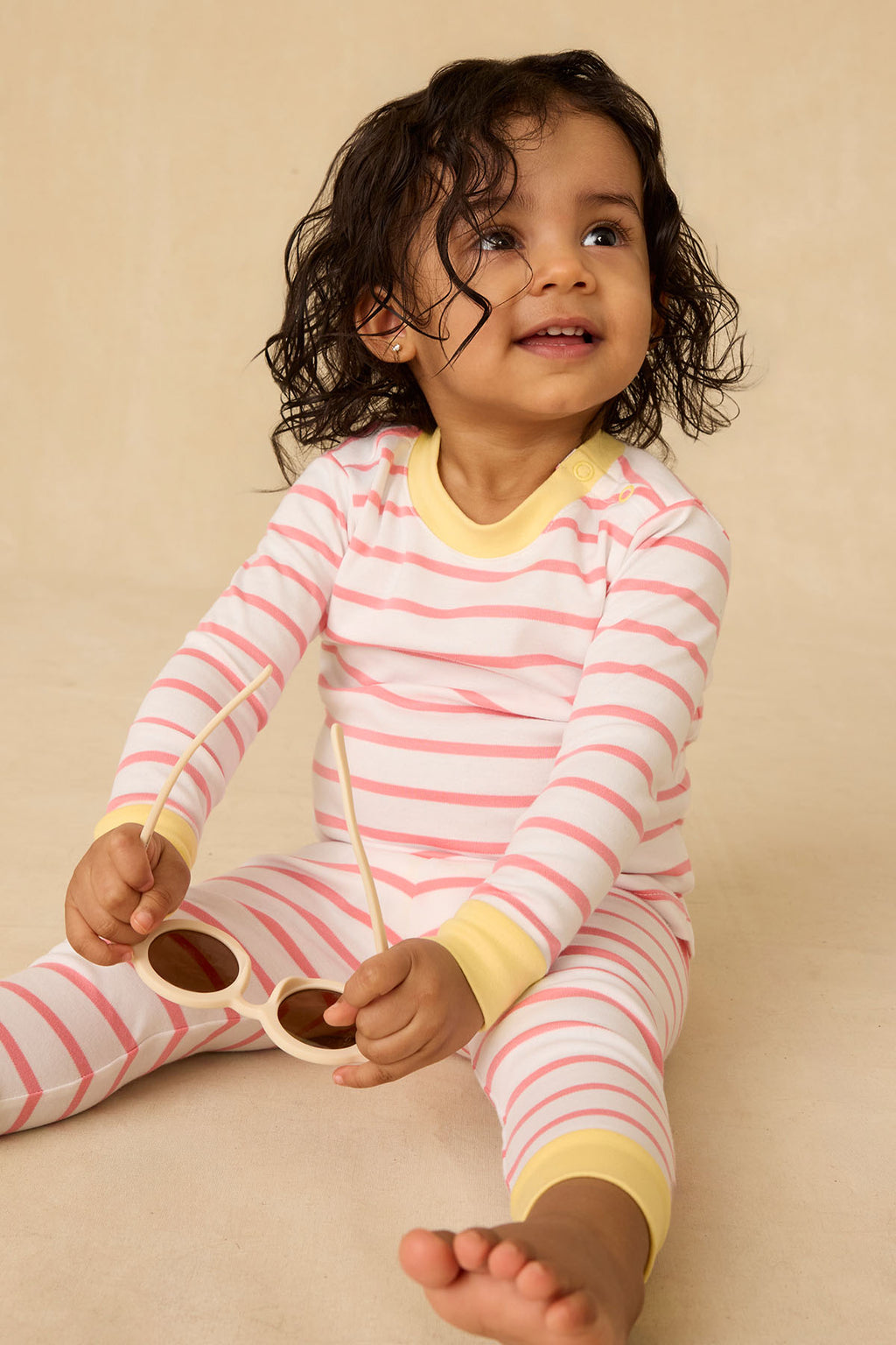 Baby Long-Long Set in Gelato Anchor Stripe - Main Image 1