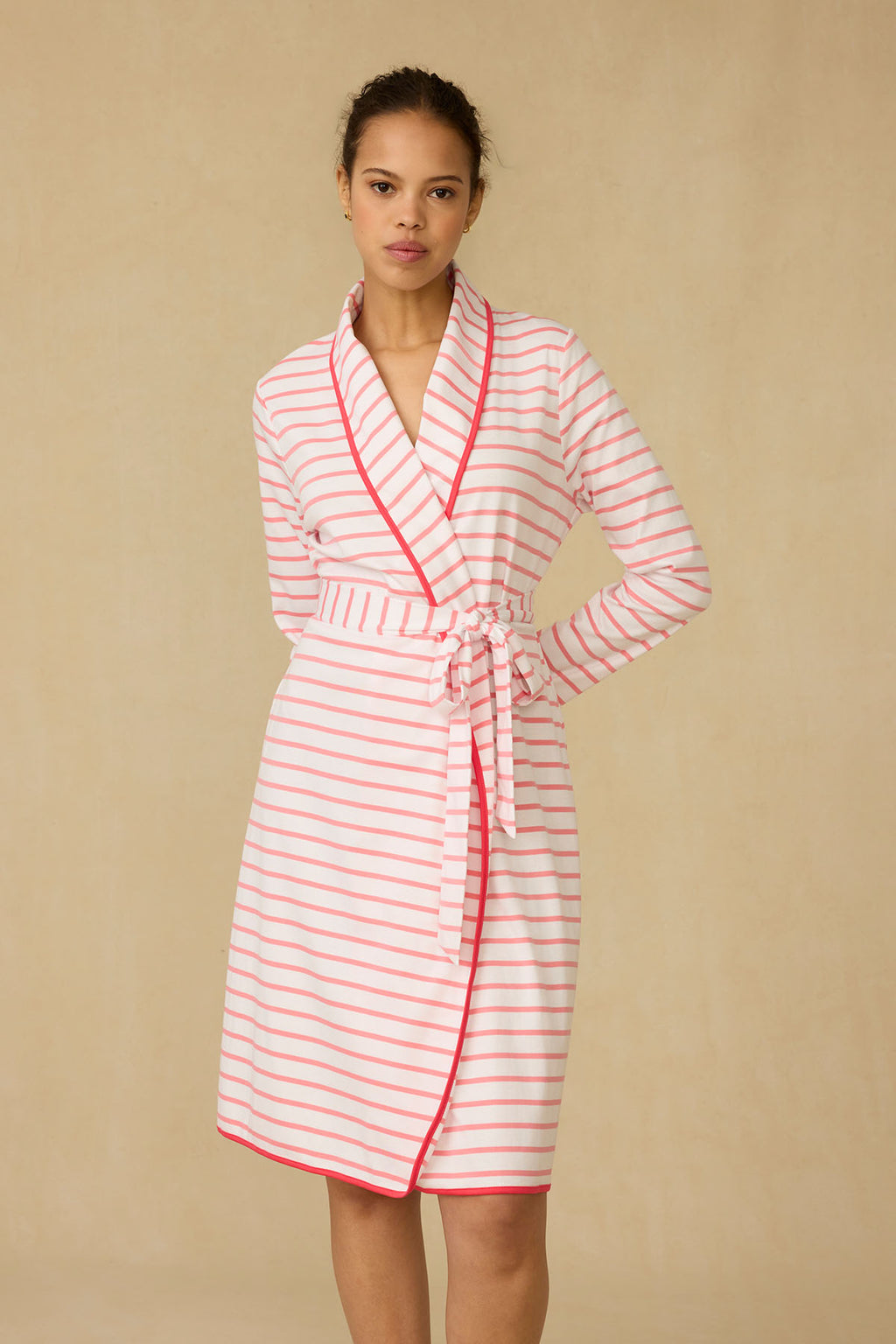 Pima Robe in Gelato Anchor Stripe - Main Image 2