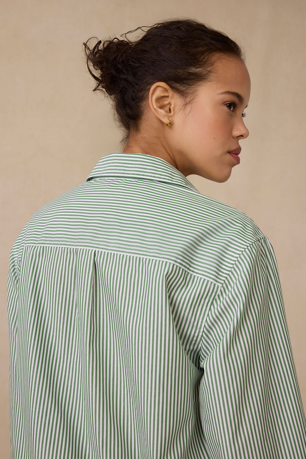 Poplin Piped Long-Long Set in Palm Riviera Stripe - Main Image 4