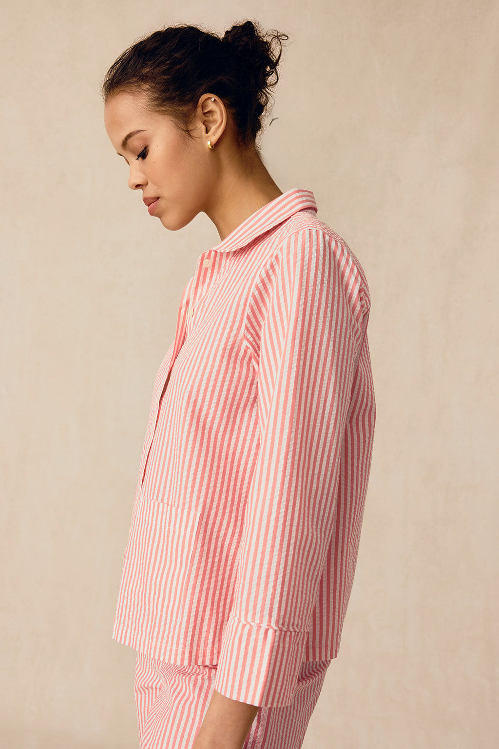 Georgie Pocket Pants Set in Gelato Seersucker - Main Image 2