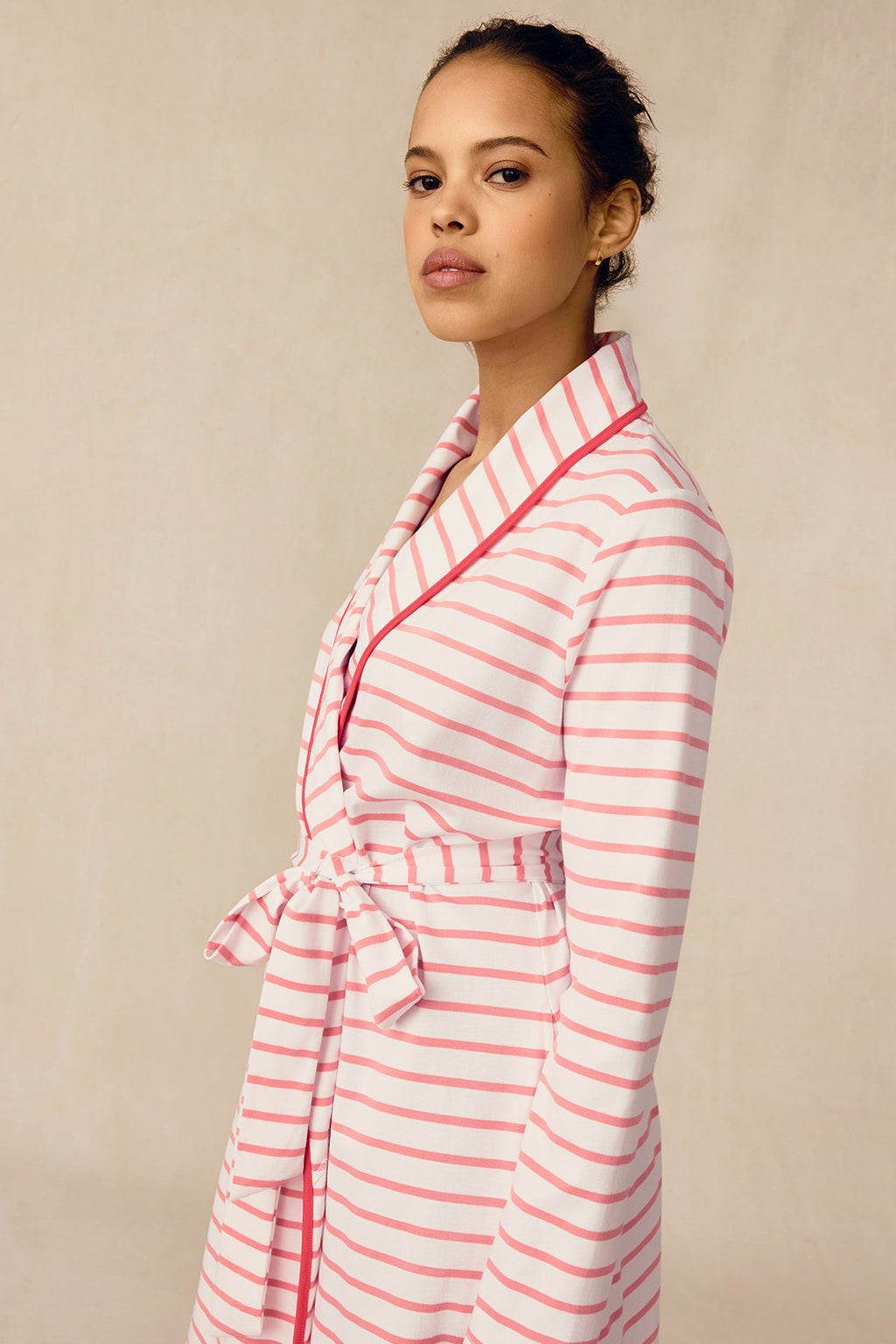 Pima Robe in Gelato Anchor Stripe - Main Image 3