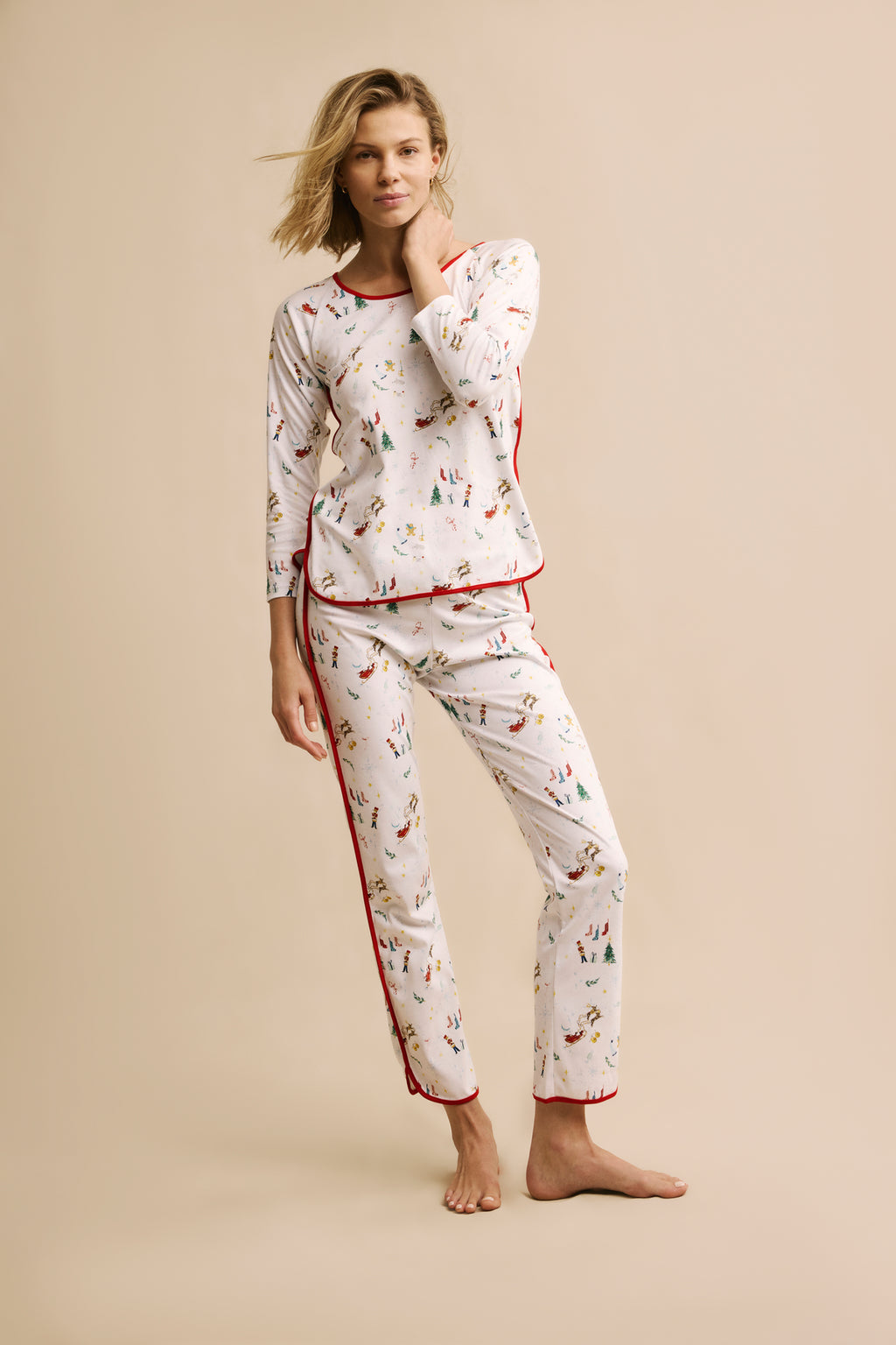 Pima Long-Long Set in Night Before Christmas - Main Image 1