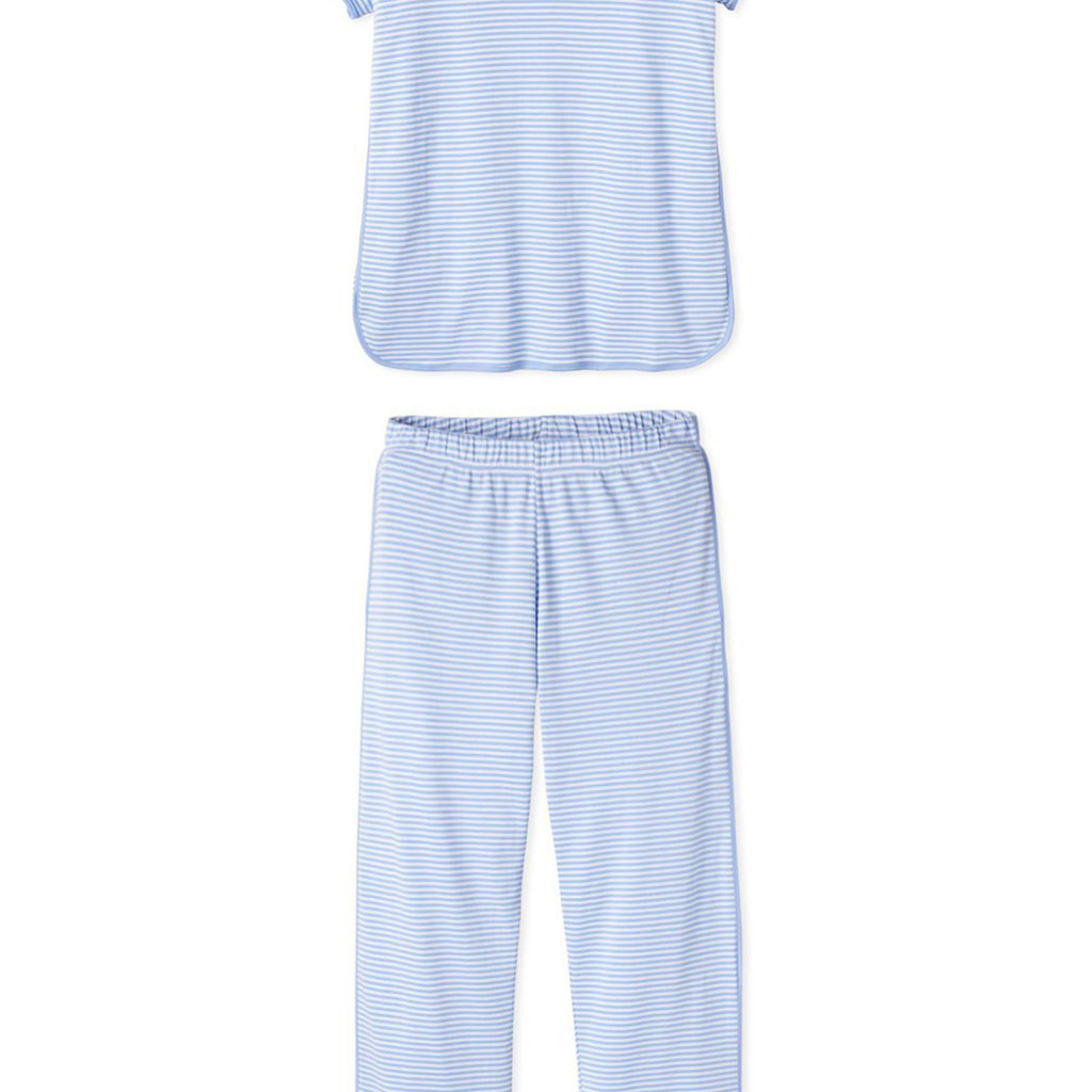 Pima Short-Long Set in Hydrangea — XXS / Cropped