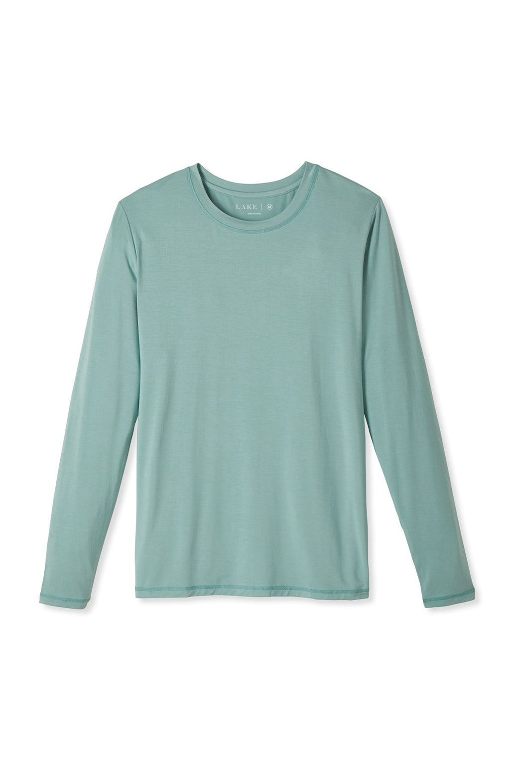 Men's Long Sleeve Bamboo Tee in Spruce - Main Featured Image