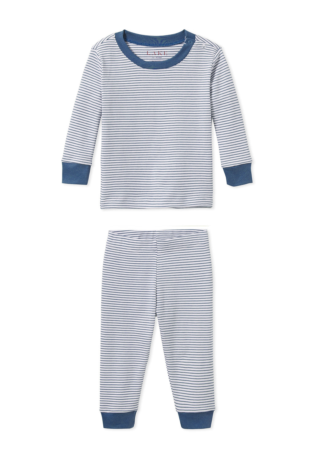 LAKE | Baby | Pima Cotton Pajamas | Classic Navy Baby Long-Long Set