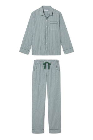 Men's Poplin Pajama Set in Evergreen