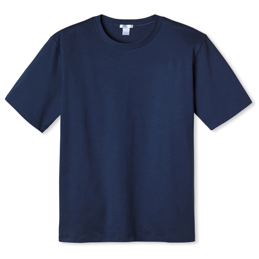 Men's Short Sleeve Pima Tee in True Navy — XXS