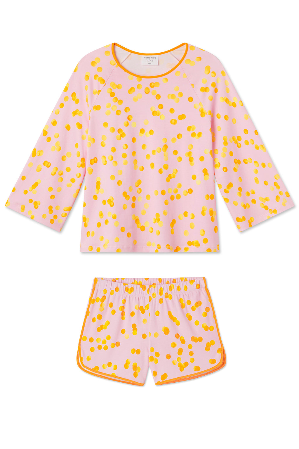 Pima Penny Shorts Set in Pomelo - Main Featured Image