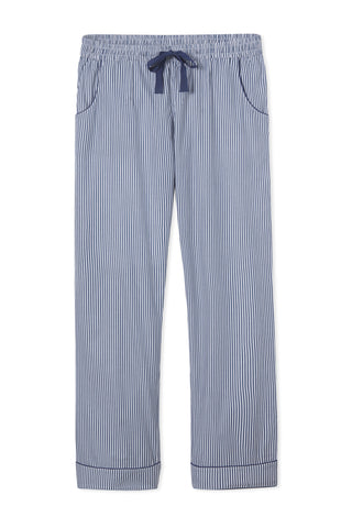 LAKE | Men | Poplin Pajamas | Navy Stripe Poplin Pajama Pants